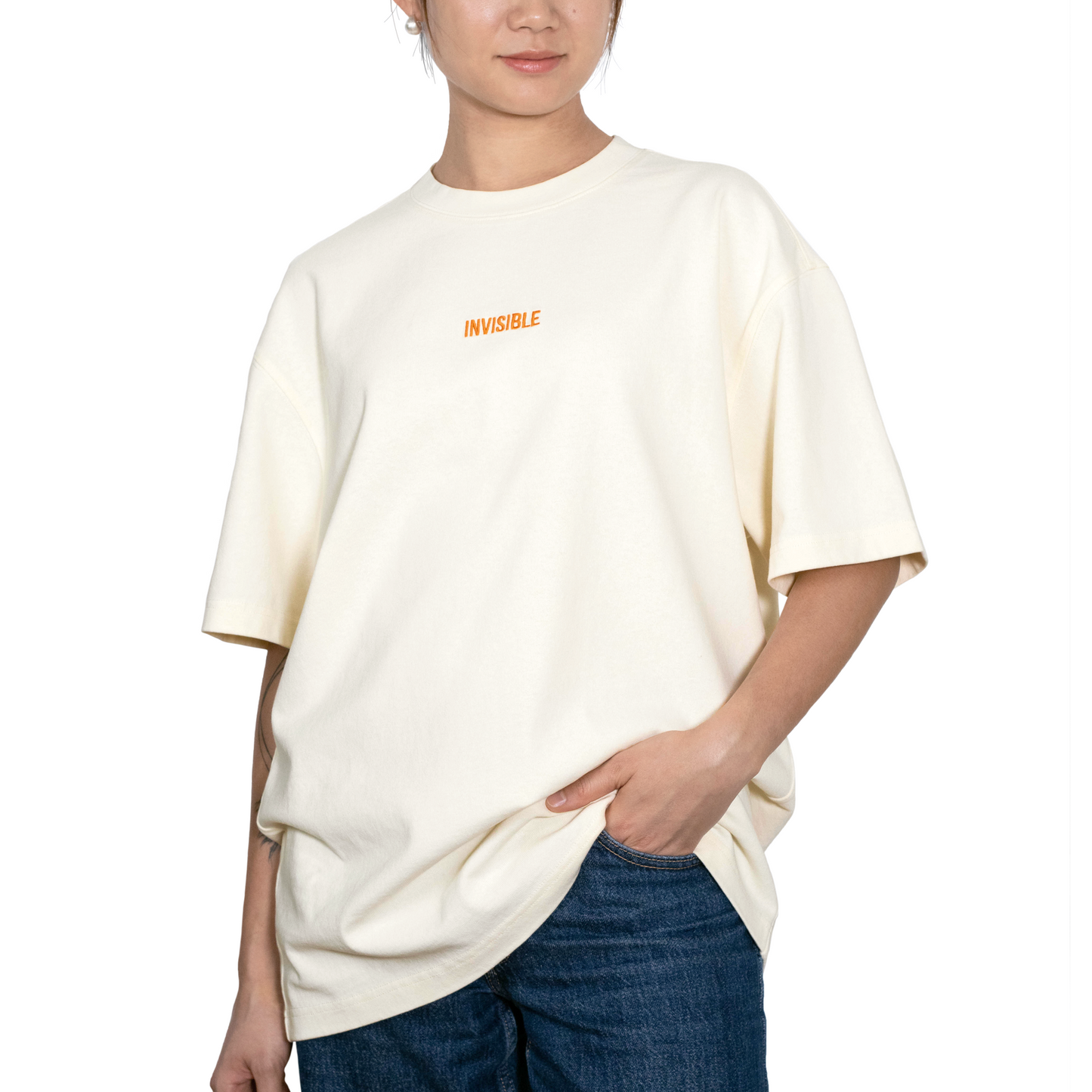 Invisible 100% Heavy Stock Cotton Invisible Tee