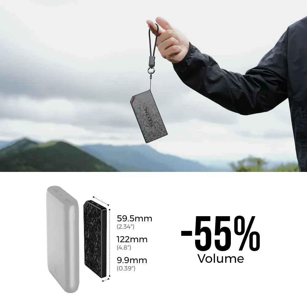 Flextail Gear Zero Power Bank 10000mAh 超輕超薄碳纖行動電源
