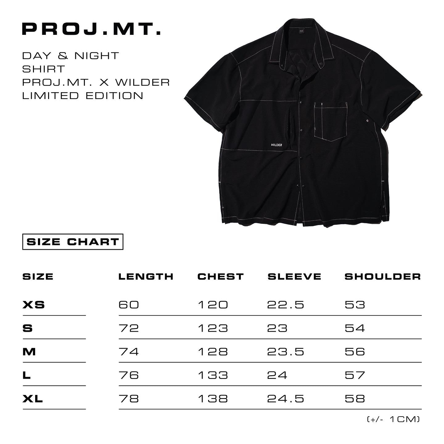 PROJMT x #WILDER LIMITED EDITION shirt