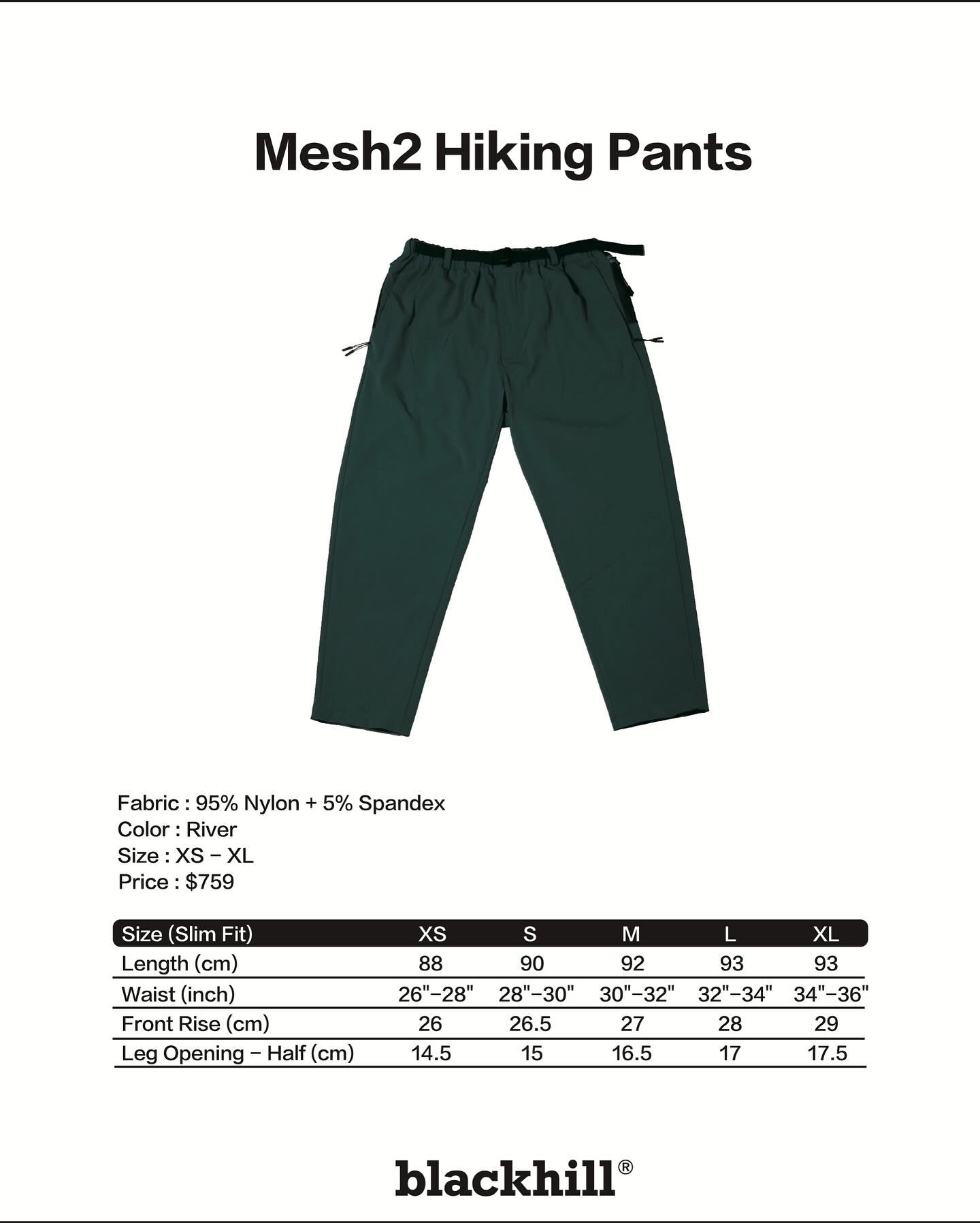 Blackhill Mesh2 Hiking Pants