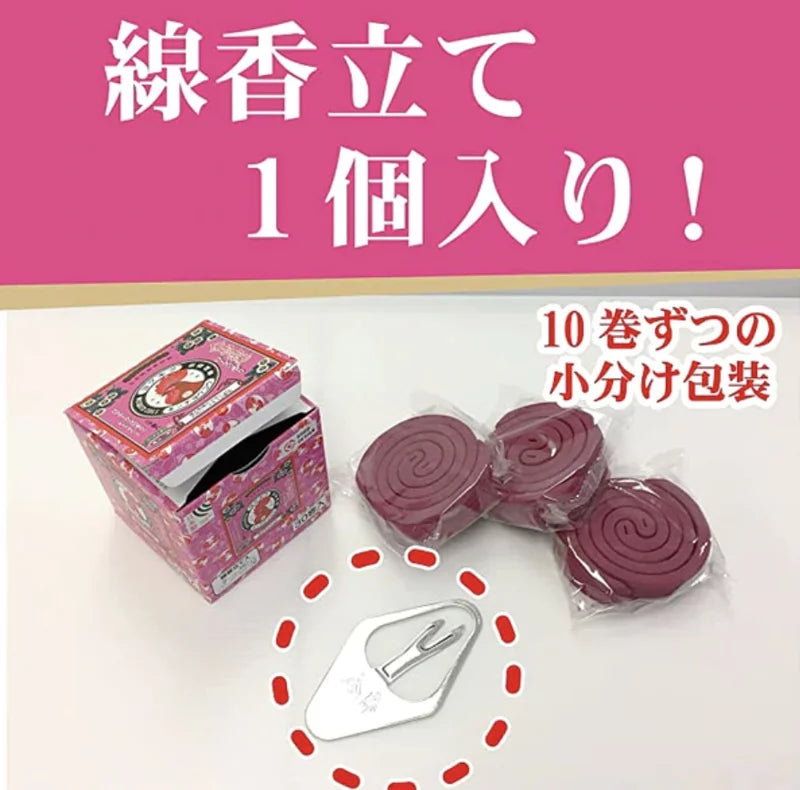 日本製金鳥の渦巻 迷你蚊香玫瑰味
