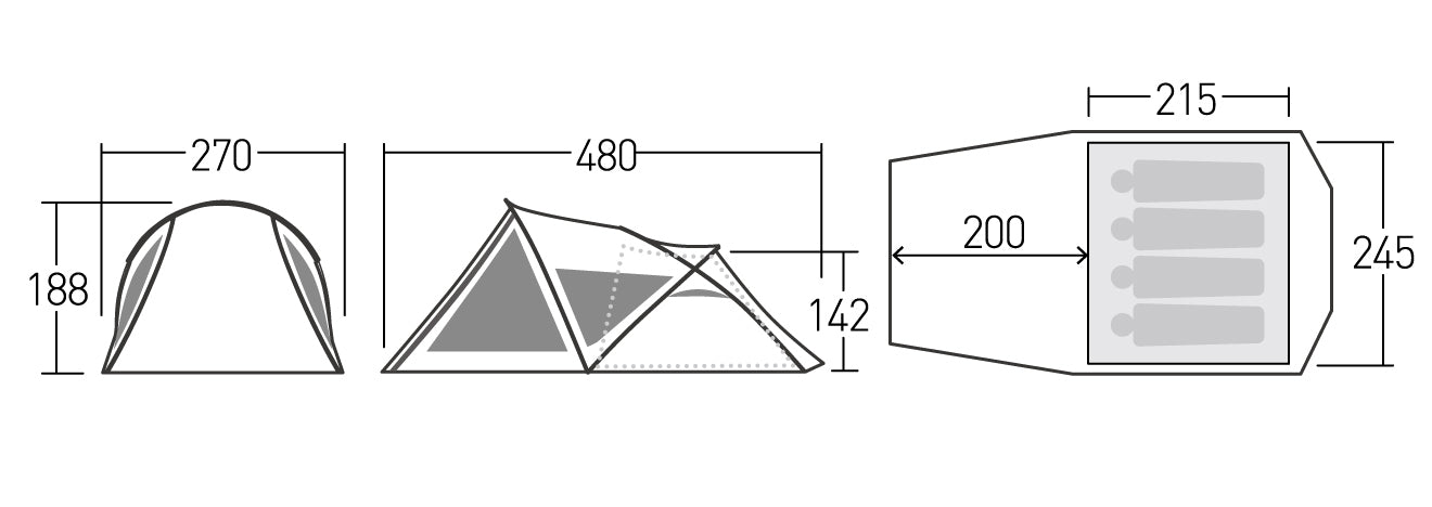 Ogawa Shanty R 寢室+天幕2合1帳幕