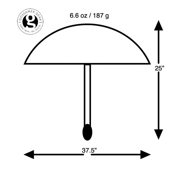 Gossamer Gear lightrek umbrella 輕量防曬雨傘 (可加購傘夾)