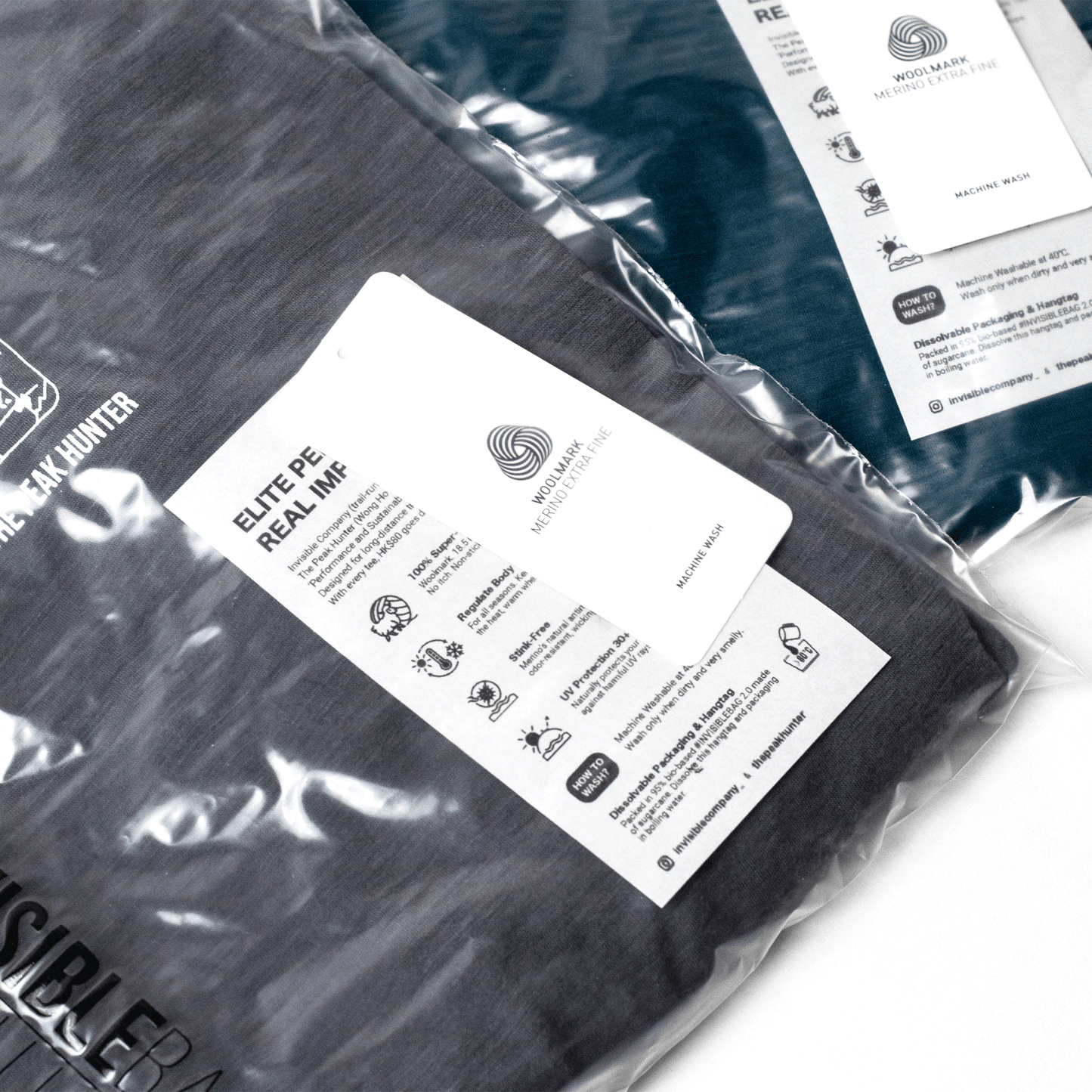 Invisible Company X The Peak Hunter 美麗諾羊毛機能越野跑長袖T恤