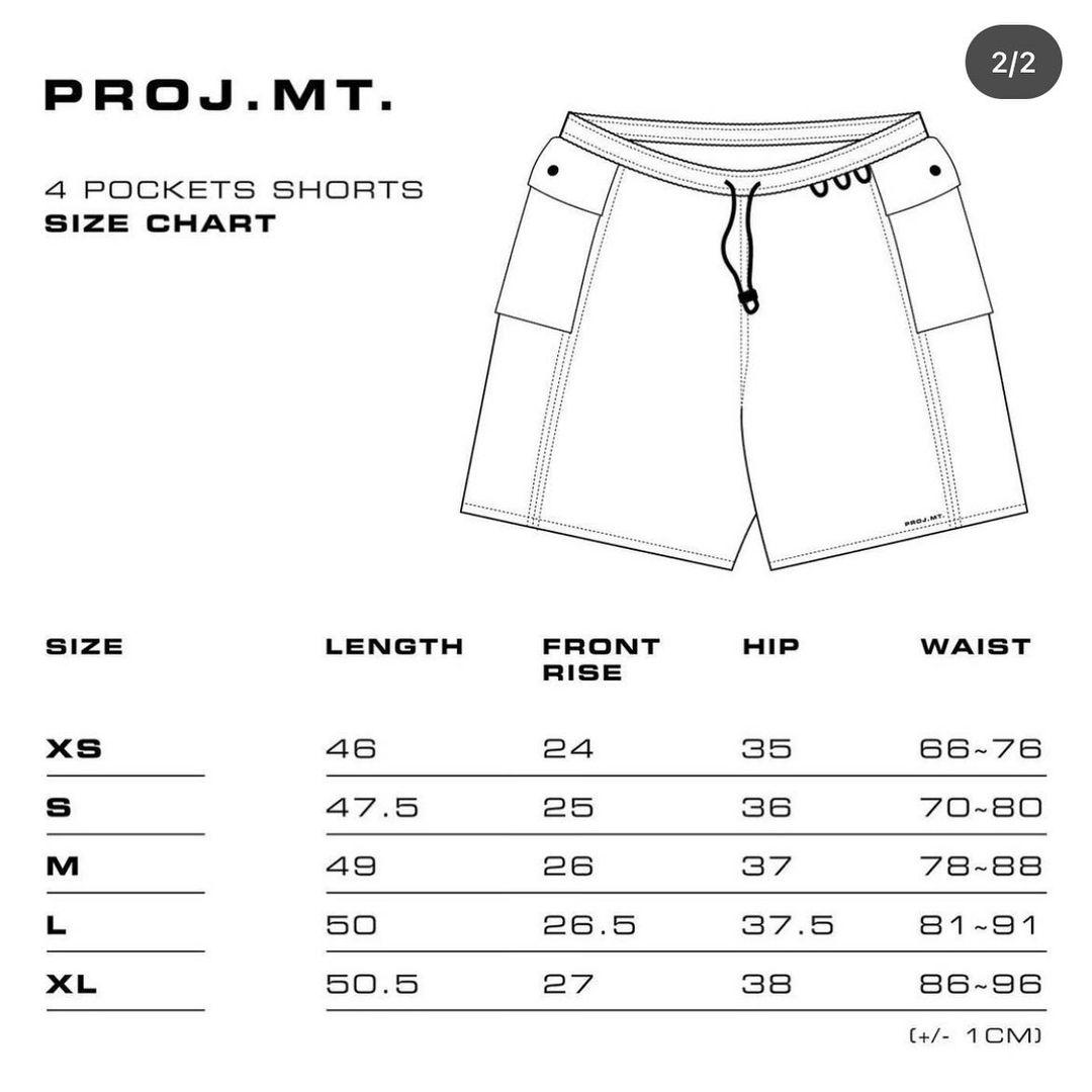 PROJMT 4 Pockets Shorts 登山短褲 [Midnight Ocean]