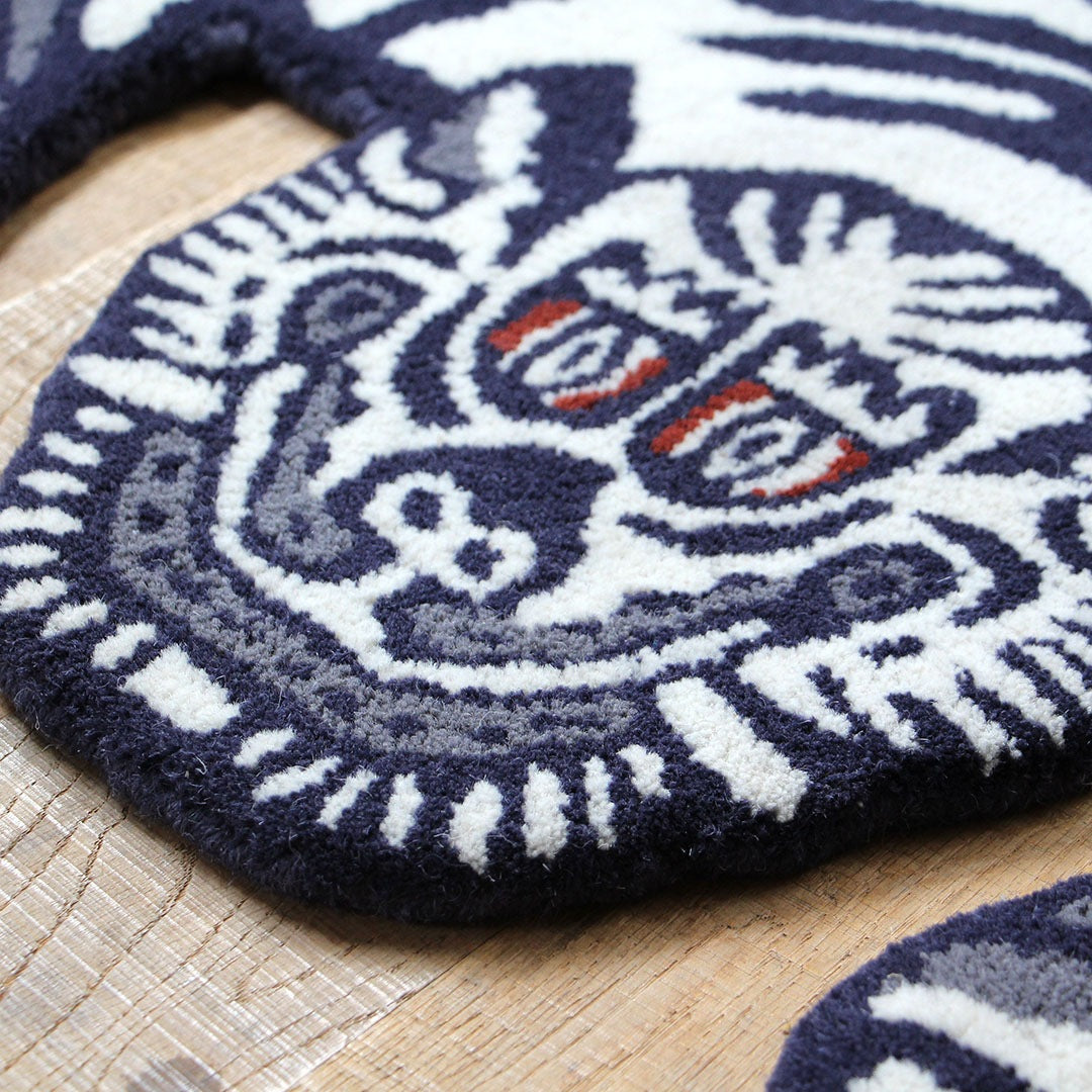 Detail Tibetan Tiger Rug 藏虎地毯