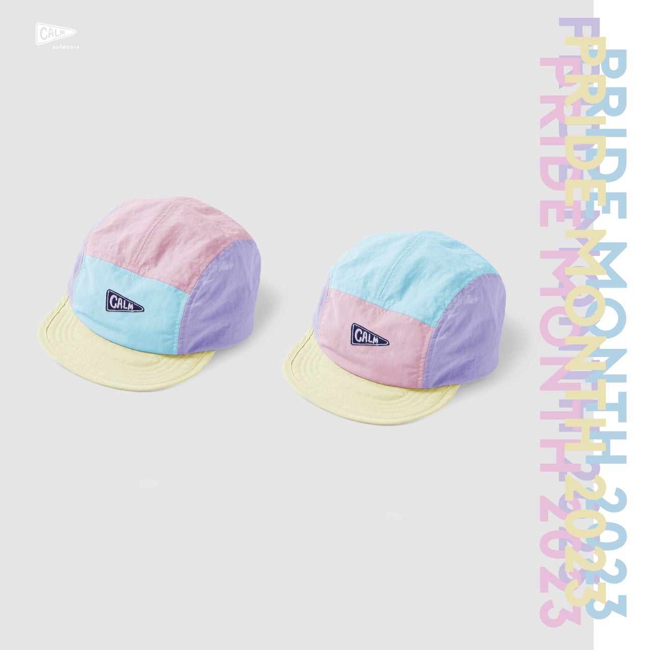 Calmoutdoors 5 Panel Hat 帽 [Pink/Blue]