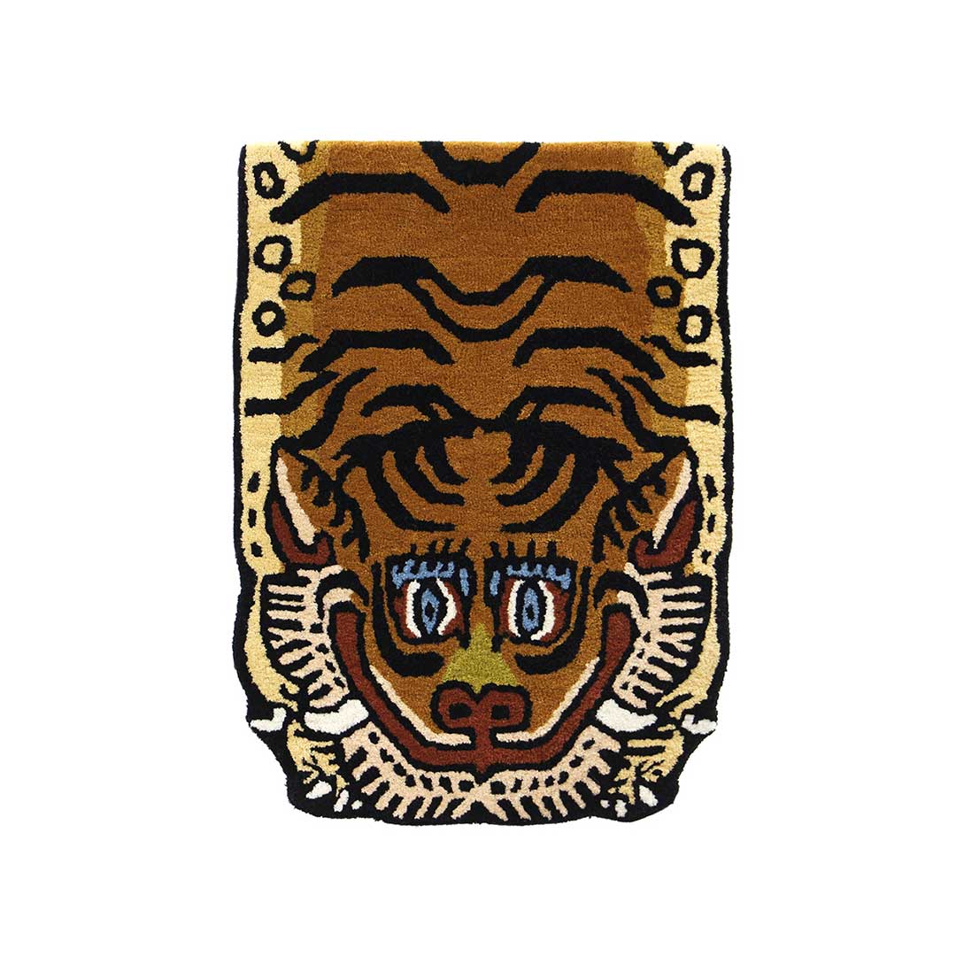 Detail Tibetan Tiger Rug H1-75/ H2-75 藏虎/雪獅地毯