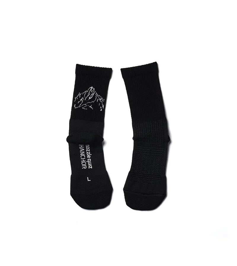 Hanchor x Nozzle Quiz Forest trail wool hiking socks