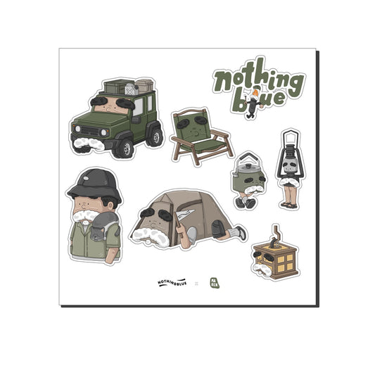 Nothingblue Camping Sticker Set