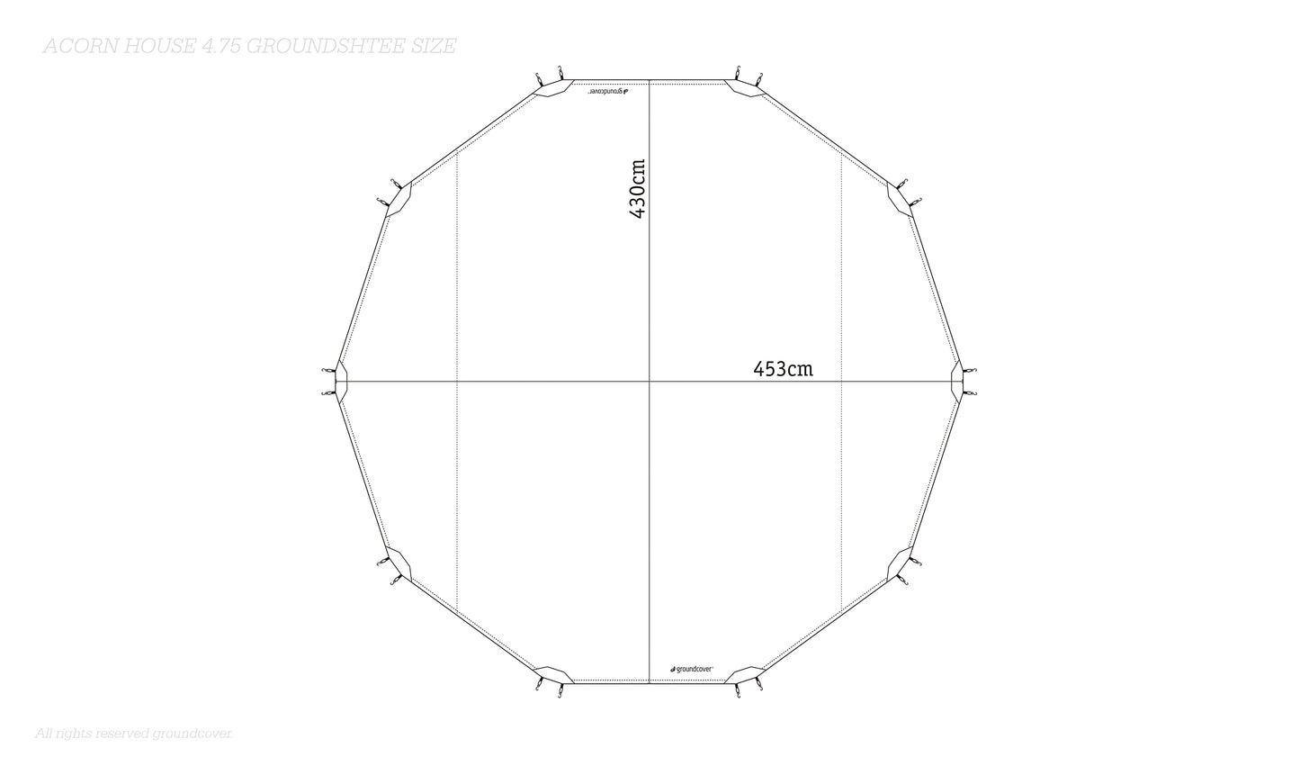 Groundcover ACORNHOUSE DOME 4.75 基地帳幕