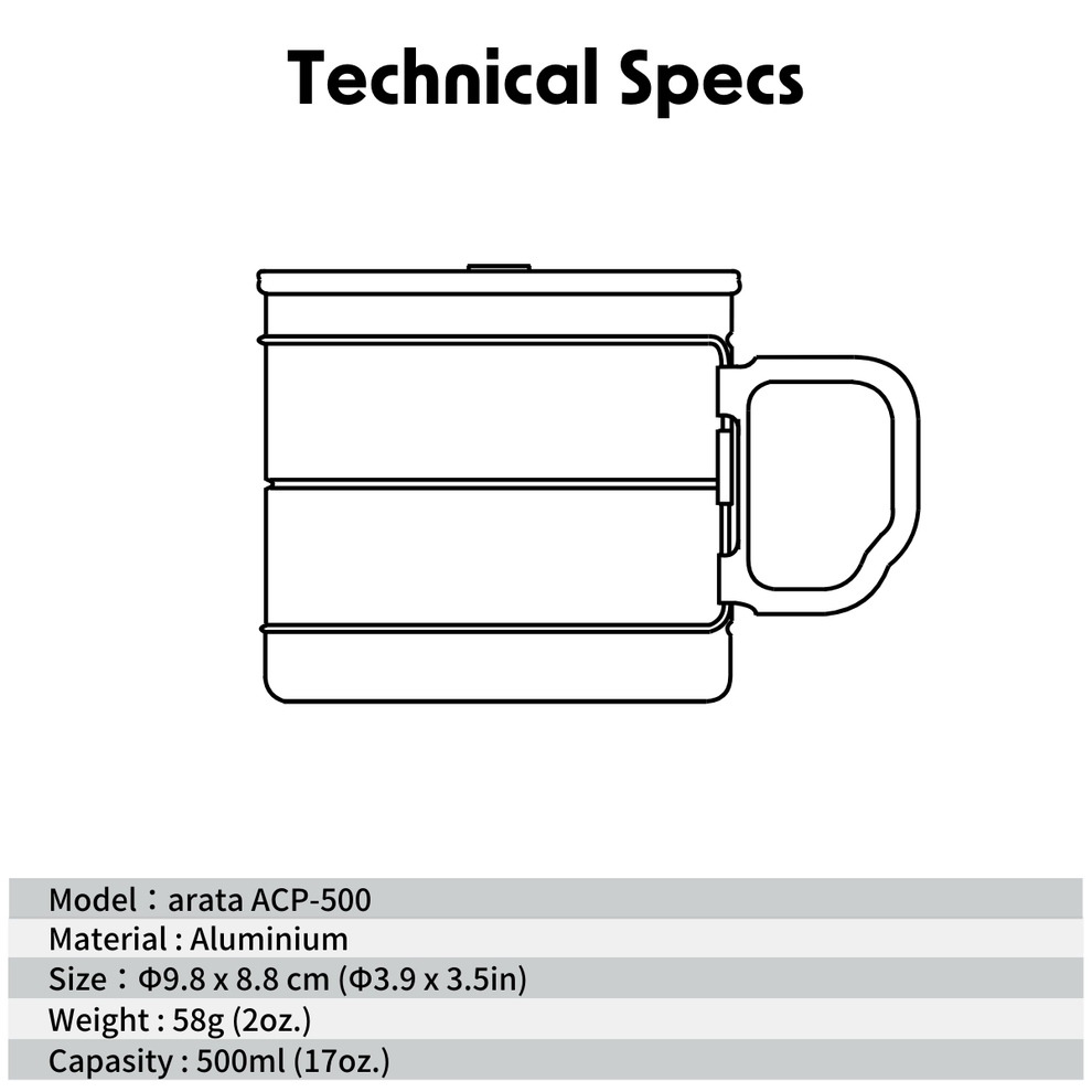 [PREORDER] arata ACP-500 / 700 超輕鋁合金煮食鍋
