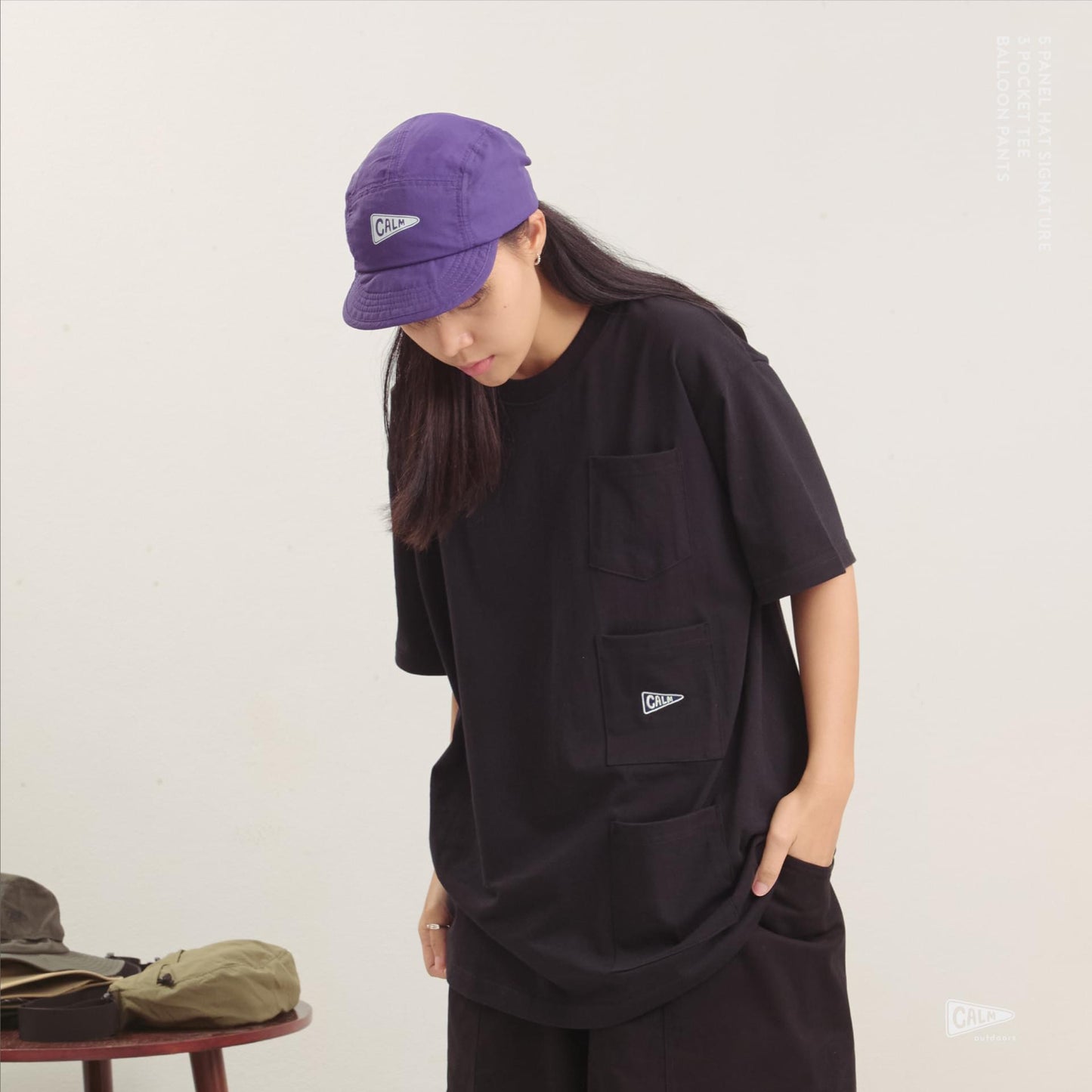 Calmoutdoors 3 Pocket Oversize Tee