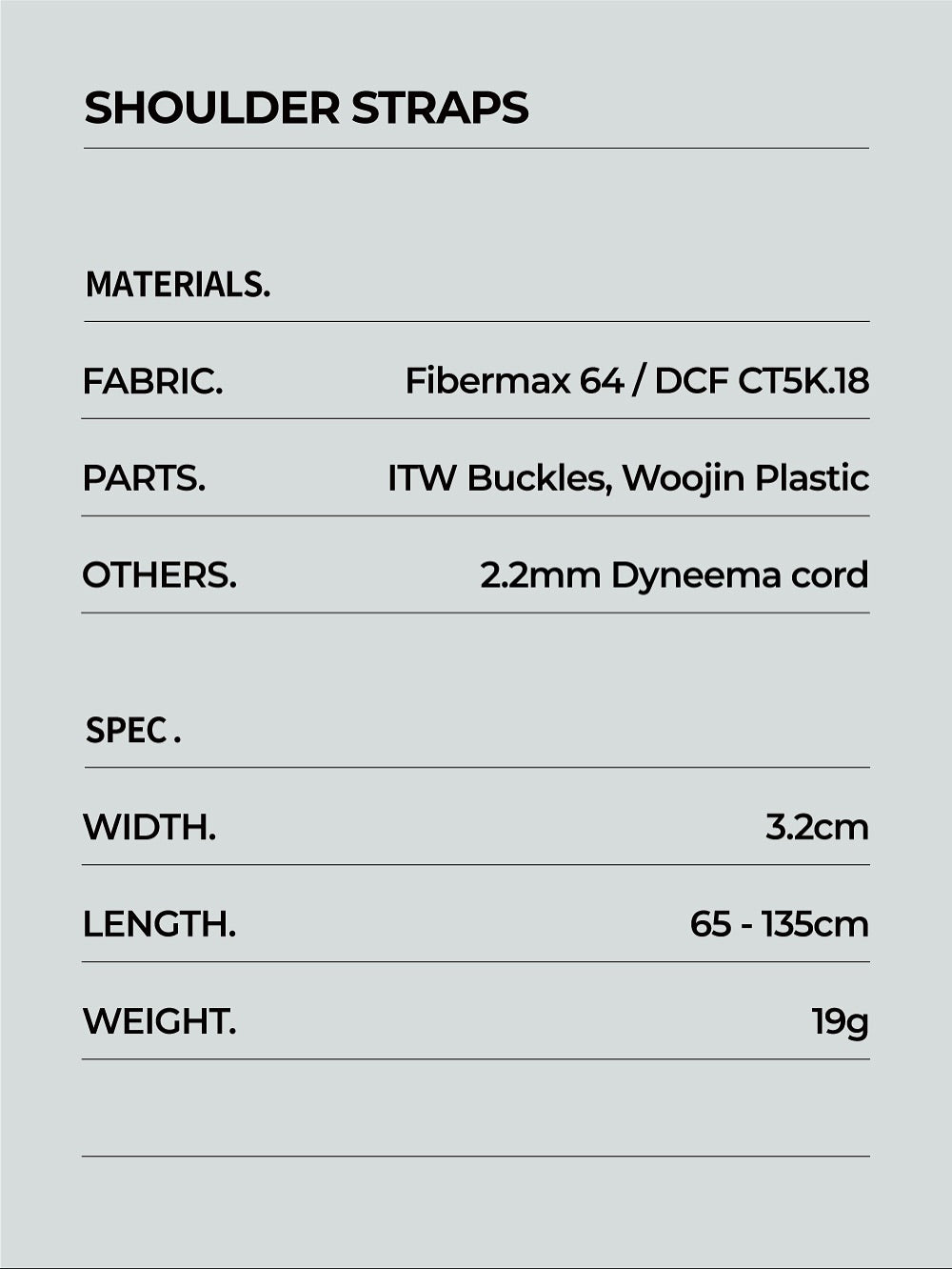 TAR(P)MENT UL Shoulder Strap 肩帶